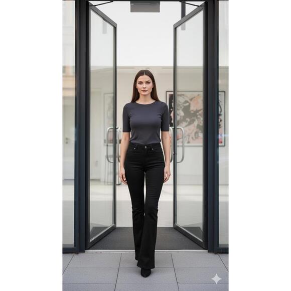 SPANX Denim - Spanx Women's Black Flare Jeans Size S